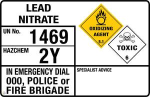 Lead Nitrate Sign