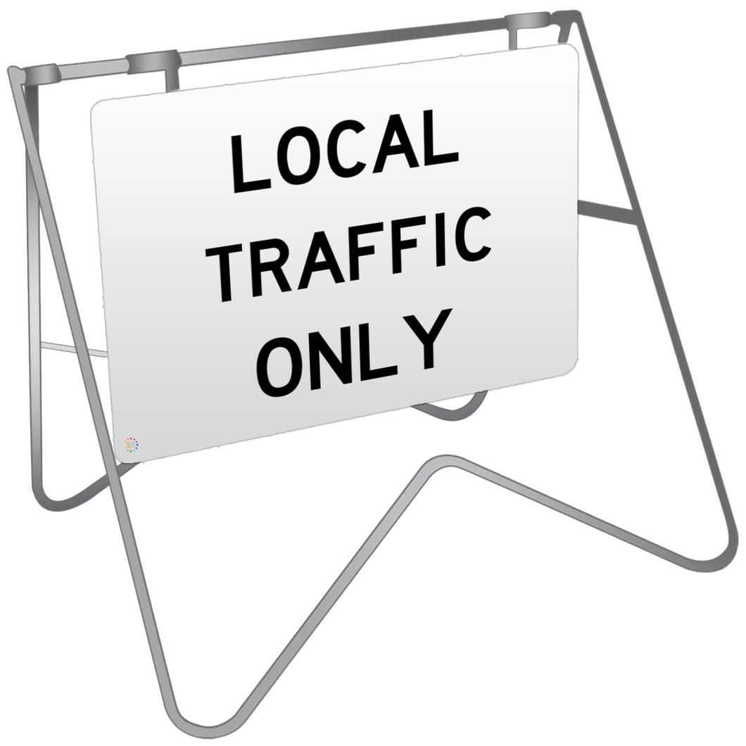 Local Traffic Only - Swing Stand & Sign