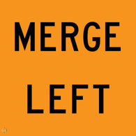 Merge Left Sign