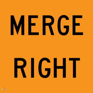 Merge Right Sign