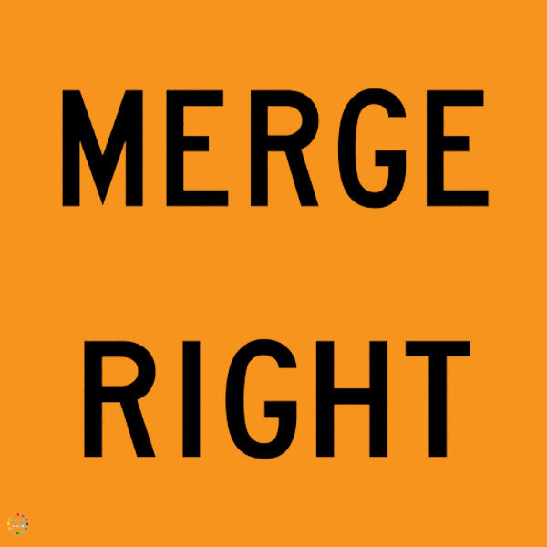 Merge Right Sign