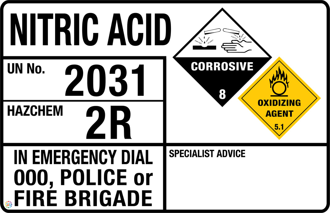 Nitric Acid Sign