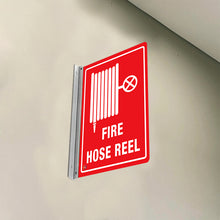 Load image into Gallery viewer, FIRE HOSE REEL - DOUBLE SIDED OFF WALL SIGN