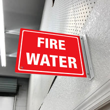 Load image into Gallery viewer, FIRE WATER - DOUBLE SIDED OFF WALL SIGN