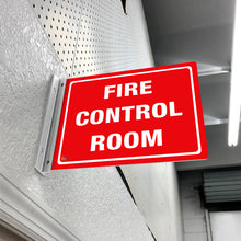 Load image into Gallery viewer, FIRE CONTROL ROOM - DOUBLE SIDED OFF WALL SIGN