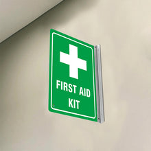 Load image into Gallery viewer, FIRST AID KIT - DOUBLE SIDED OFF WALL SIGN