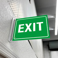 EXIT - DOUBLE SIDED OFF WALL SIGN