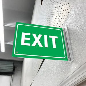 EXIT - DOUBLE SIDED OFF WALL SIGN