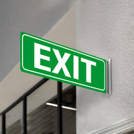 EXIT - DOUBLE SIDED OFF WALL SIGN