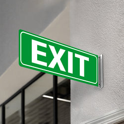 EXIT - DOUBLE SIDED OFF WALL SIGN