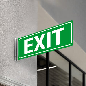 EXIT - DOUBLE SIDED OFF WALL SIGN