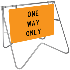 One Way Only - Swing Stand & Sign