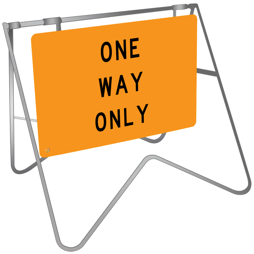 One Way Only - Swing Stand & Sign