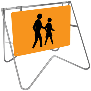 Pedestrians Picto - Swing Stand & Sign 