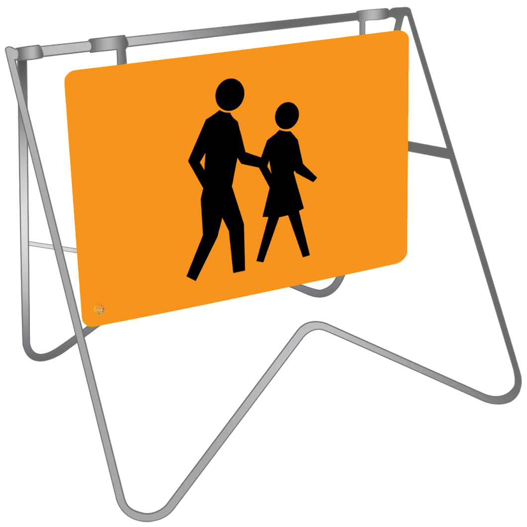 Pedestrians Picto - Swing Stand & Sign 