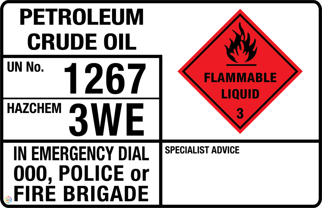 Petroleum Crude Oil Sign