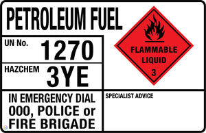 Petroleum Fuel Sign