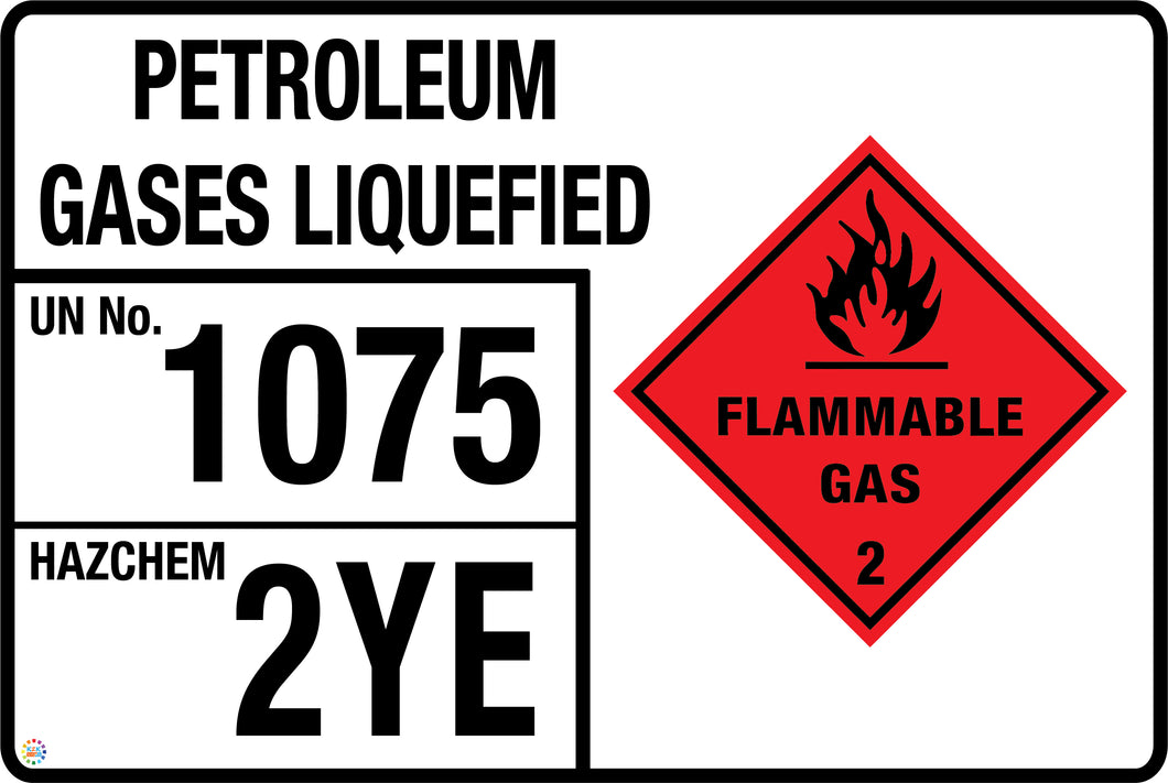 Petroleum Gases Liquefied Signage