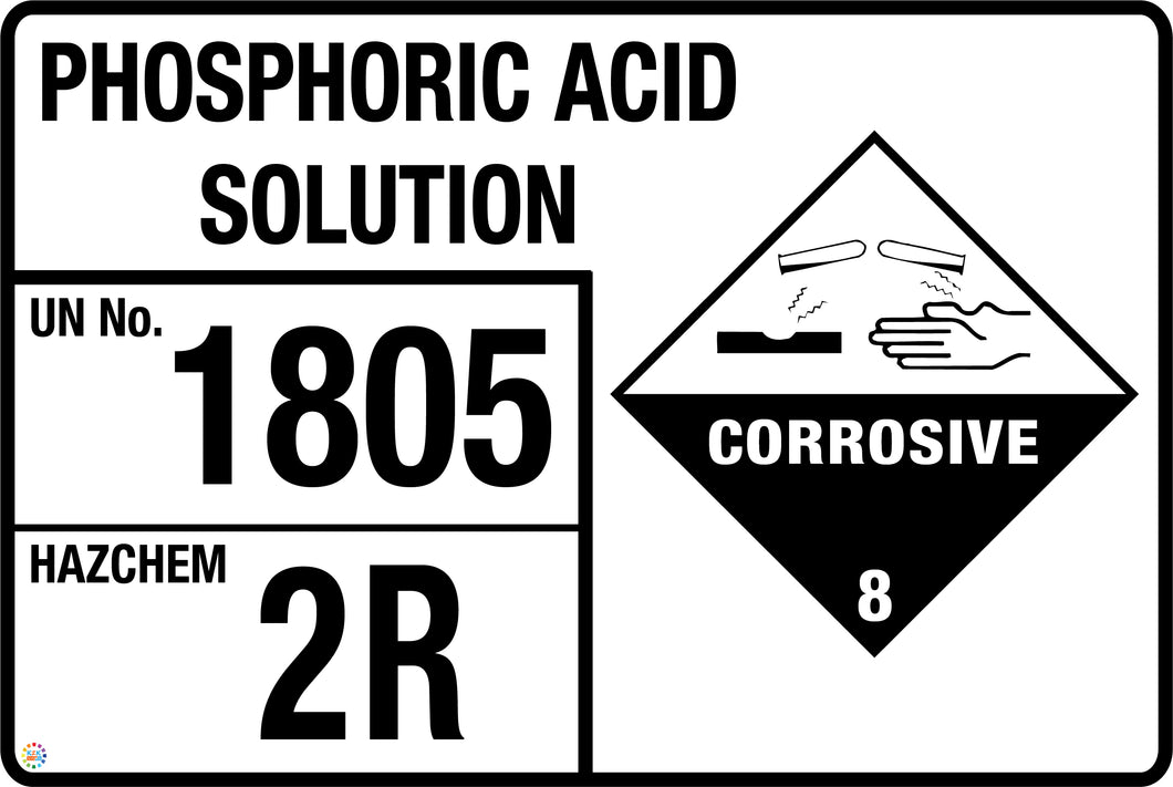 Phosphoric Acid Solution Signage