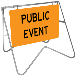 Public Event - Swing Stand & Sign