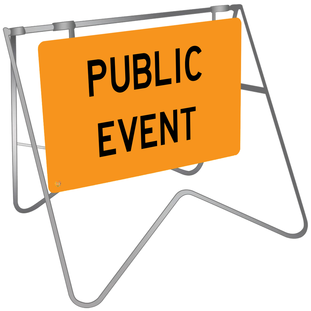 Public Event - Swing Stand & Sign