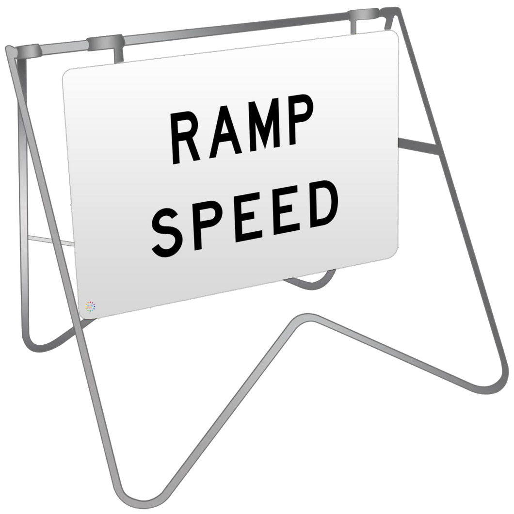 Ramp Speed - Swing Stand & Sign