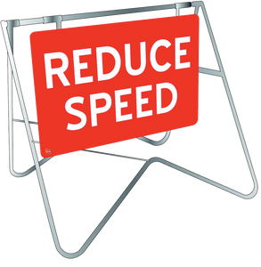 Reduce Speed - Swing Stand & Sign