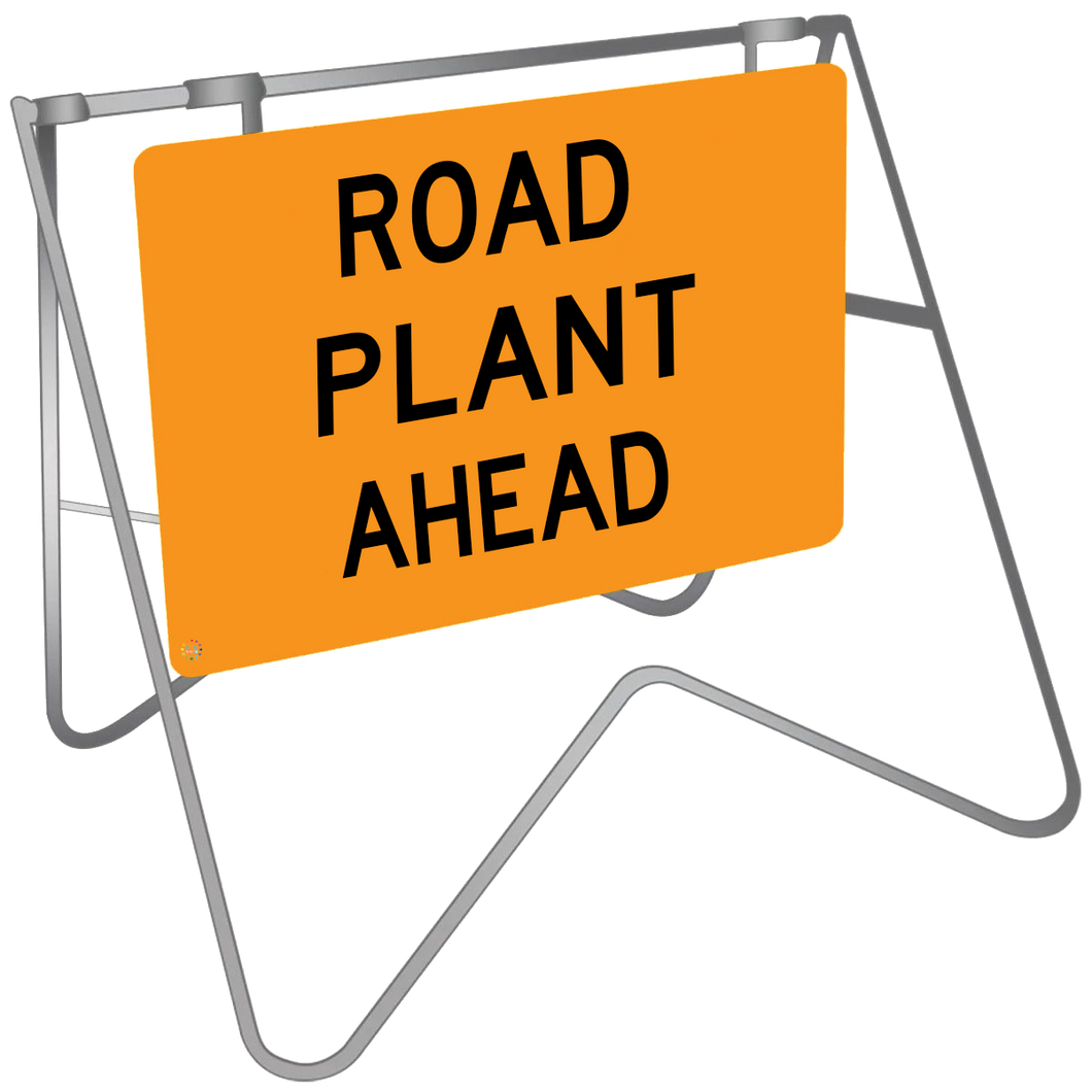 Road Plant Ahead - Swing Stand & Sign