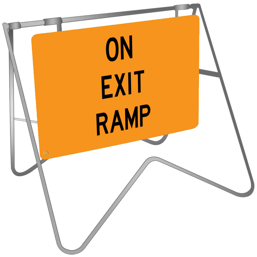 Swing Stand & Sign – On Exit Ramp