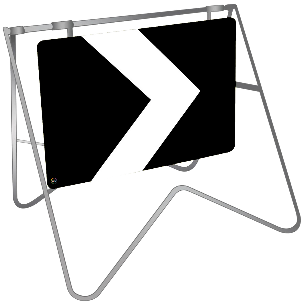 Swing Stand & Sign – Temporary Hazard Chevron Marker