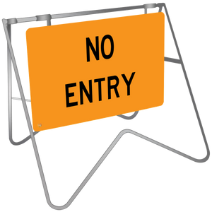 Swing Stand & Sign – No Entry