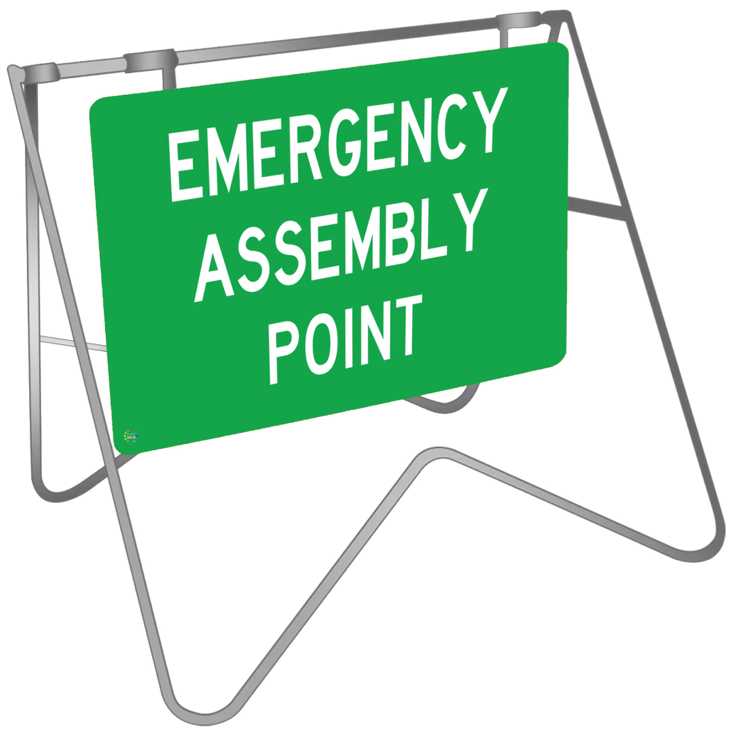 Swing Stand & Sign – Emergency Assembly Point
