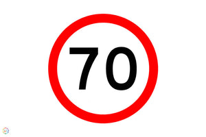 70KM Speed Sign