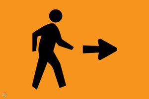 Pedestrian Right way Sign