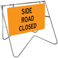 Side Road Closed - Swing Stand & Sign