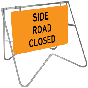 Side Road Closed - Swing Stand & Sign