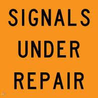 Signals Under Repair Sign