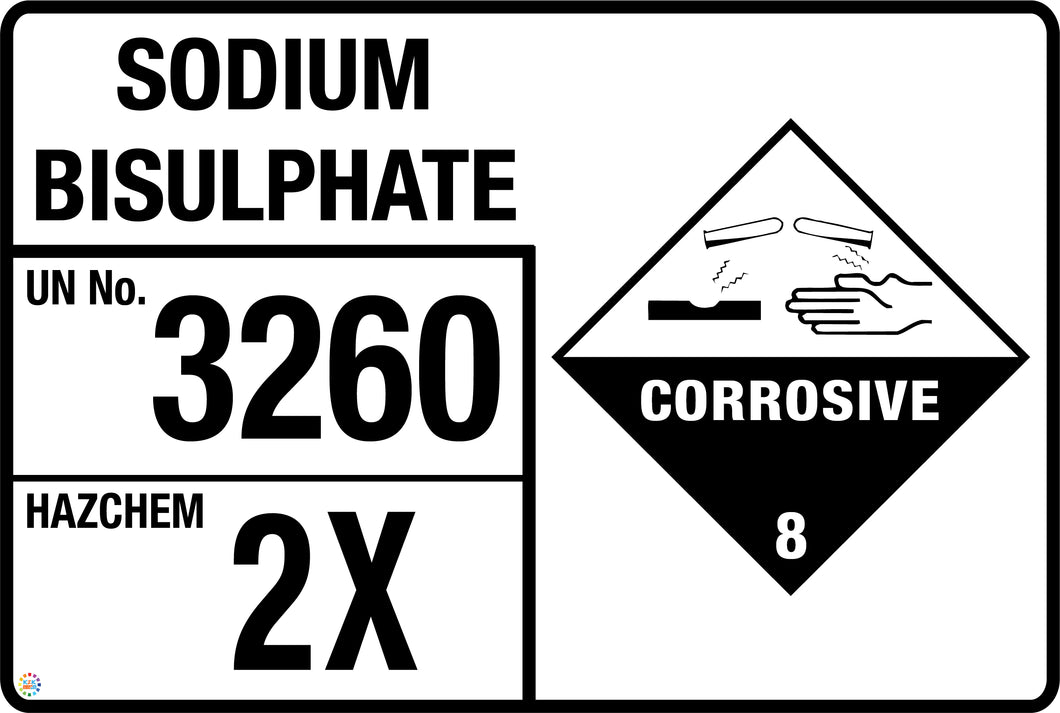 Sodium Bisulphate Sign