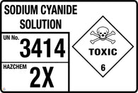 Sodium Cyanide Solution Sign