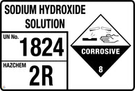 Sodium Hydroxide Solution Sign