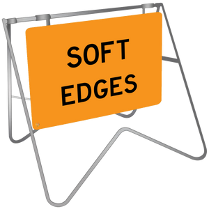 Soft Edges - Swing Stand & Sign