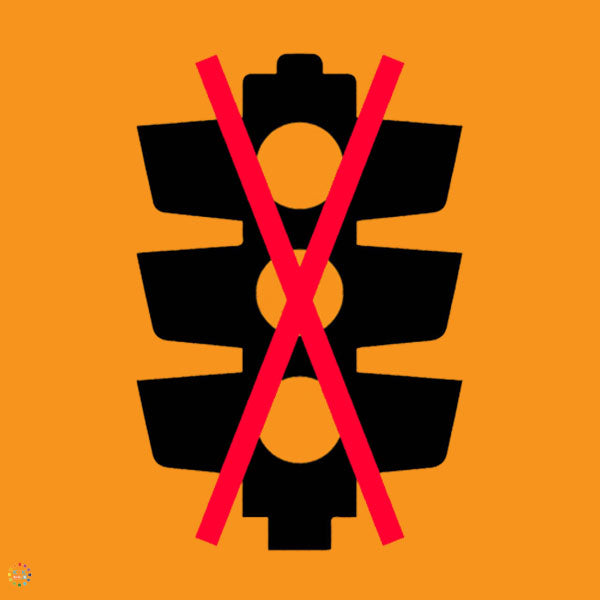 Traffic Signals Not Working Sign