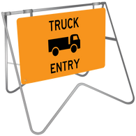 Truck Entry - Swing Stand & Sign