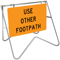 Use Other Footpath - Swing Stand & Sign