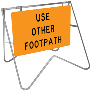 Use Other Footpath - Swing Stand & Sign