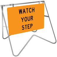 Watch Your Step - Swing Stand & Sign