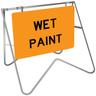 Wet Paint - Swing Stand & Sign