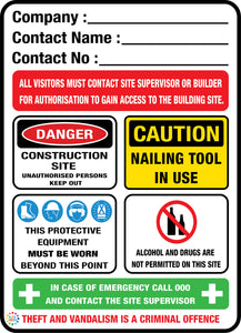 Company Builder Construction Site Sign