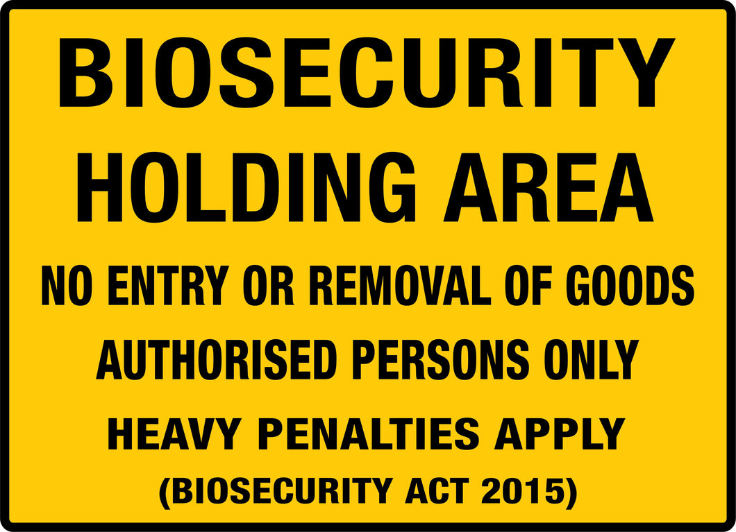 Biosecurity Holding Area