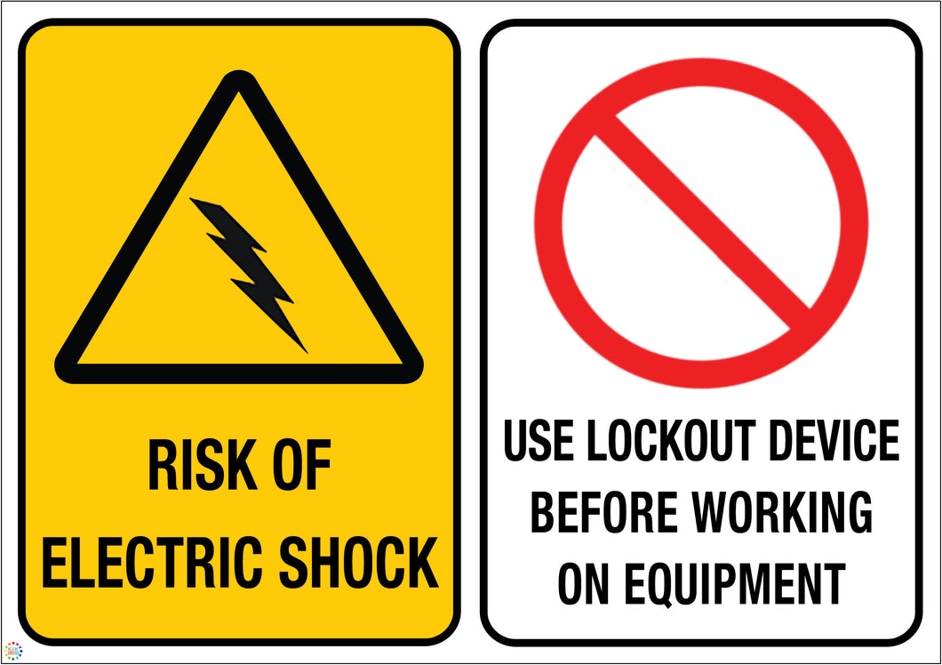 Risk Of Electric Shock - Use Lockout Device Before Working On Equipmen ...